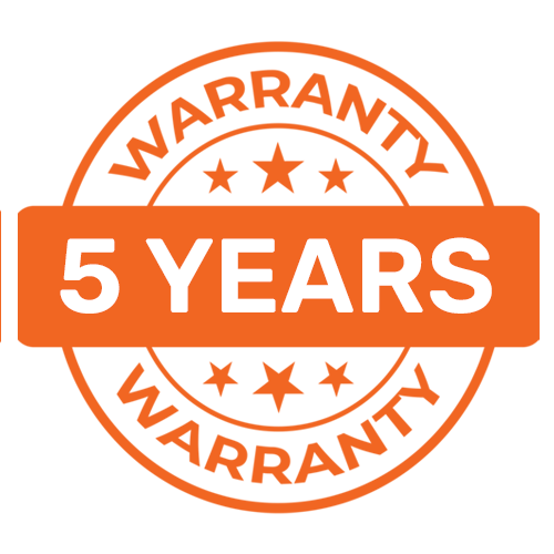 5-Year Warranty: